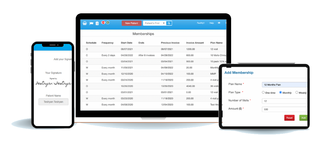 Features of zHealth Physical Therapy Software