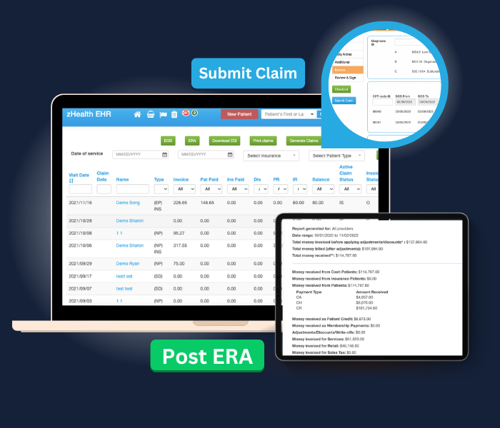 zHealth Integrated Billing Software For Wellness Providers