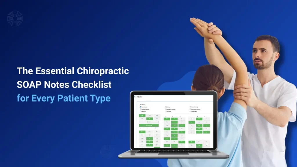 chiropractic SOAP notes checklist