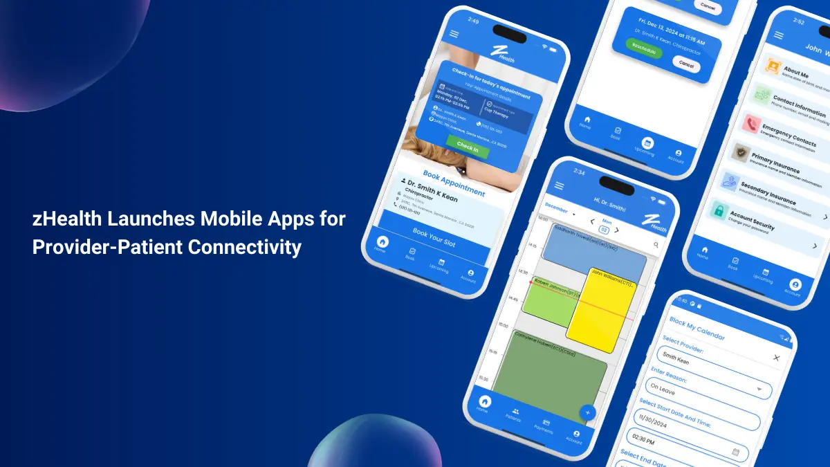 zHealth mobile apps for providers and patients